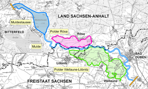 &Uuml;bersichtslageplan des Untersuchungsgebietes